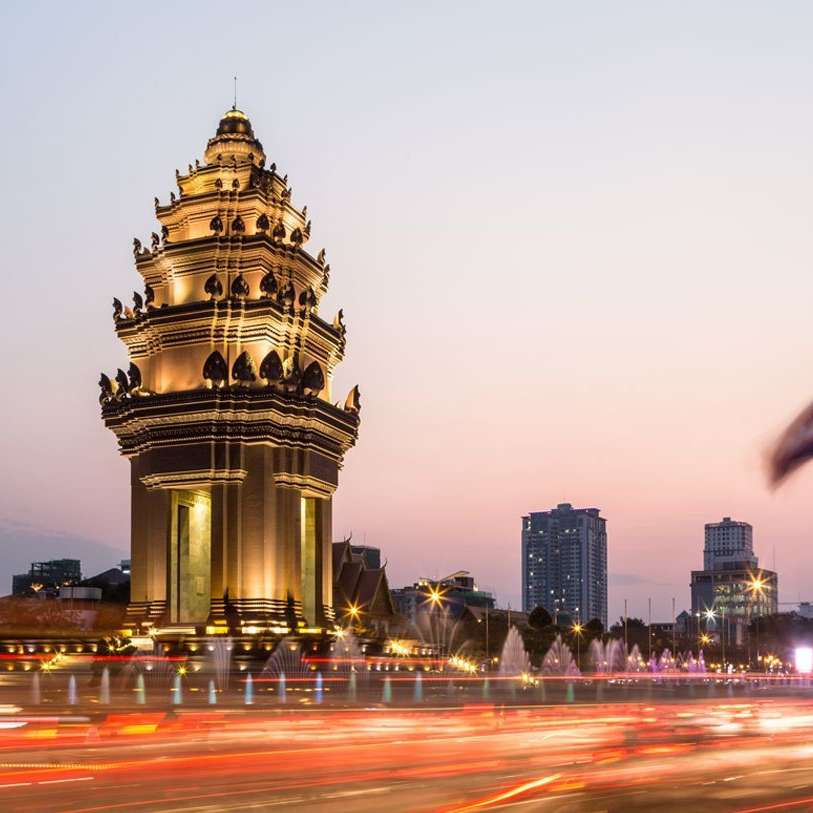 De bruizende hoofdstad Phnom Penh